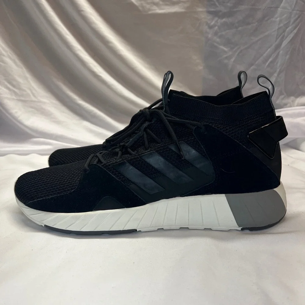 Adidas Questar Strike Mens Running Shoes Black White‎ Cloudfoam F97653 Size 13